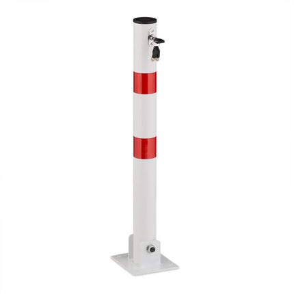 Poteau de barrière pliable