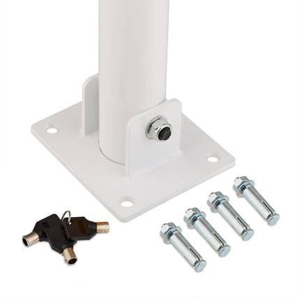 Poteau de barrière pliable