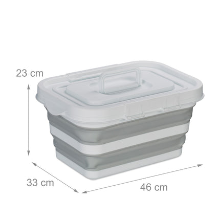 Panier pliable avec couvercle