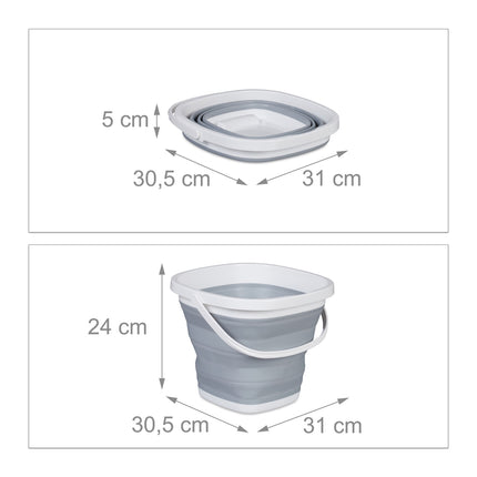 Seau pliable 10 litres