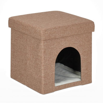 Zusammenklappbare Katzentoilette hellbraun