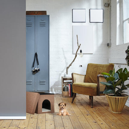 Zusammenklappbare Katzentoilette hellbraun