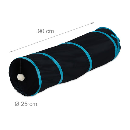 Tunnel pliable pour chat avec jouets