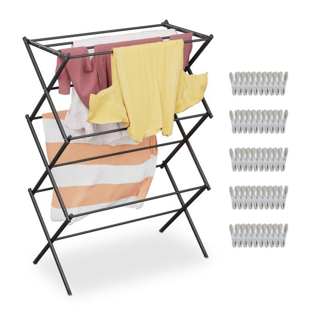 Cintre pliable avec 50 pinces