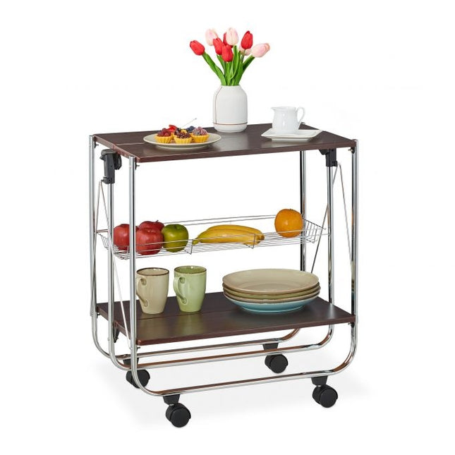 Chariot de service pliable