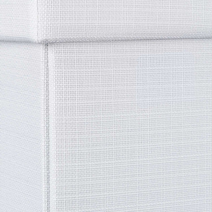 Tabouret pliable avec rangement en tissu lin