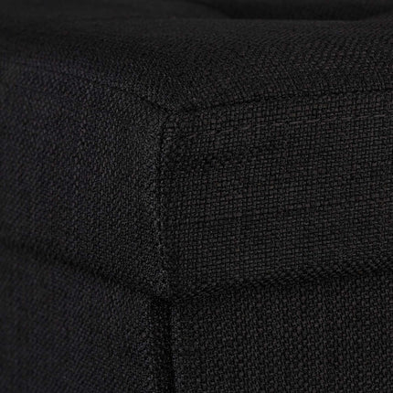 Tabouret pliable avec rangement en tissu lin