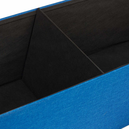 Banc de rangement pliable en tissu lin