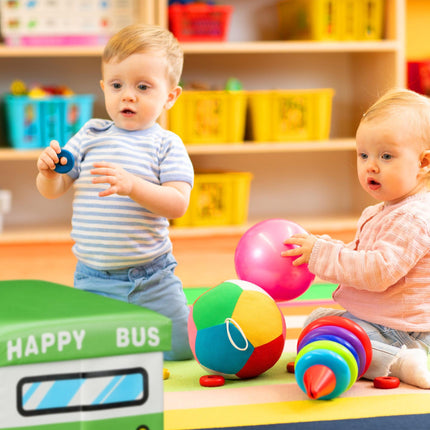 Coffre à jouets pliable avec espace de rangement