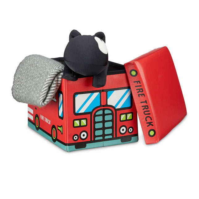 Coffre à jouets pliable avec espace de rangement