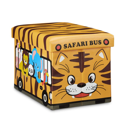 Coffre à jouets pliable avec espace de rangement