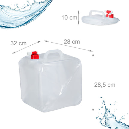 Faltbarer Wasserkanister 3er Set 20 l