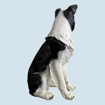 Collie Garden Dog Statue, Life-Size Polyresin Decor