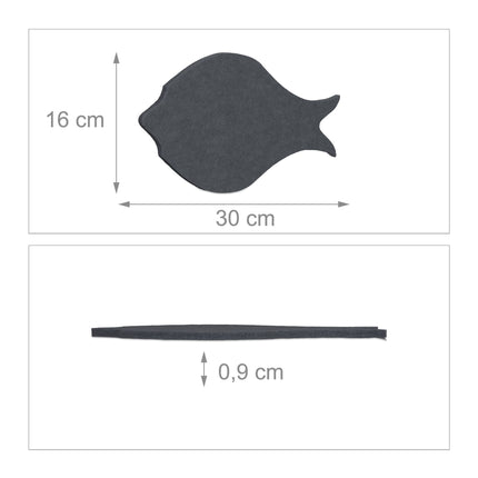 Bunte Pinnwand aus Filz - Fische - 12 Stk