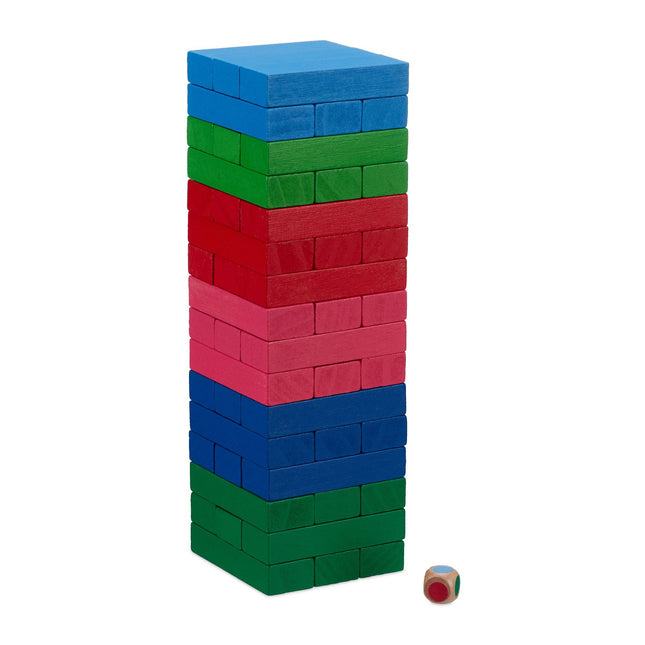 Bunter Schaukelturm aus Holz