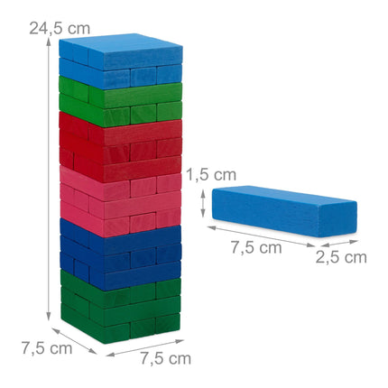Bunter Schaukelturm aus Holz