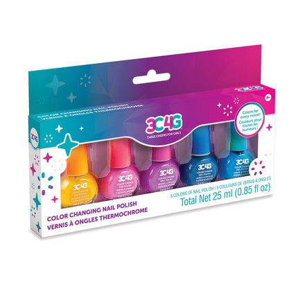 Farbwechsel-Nagellack-Set, 5-teilig