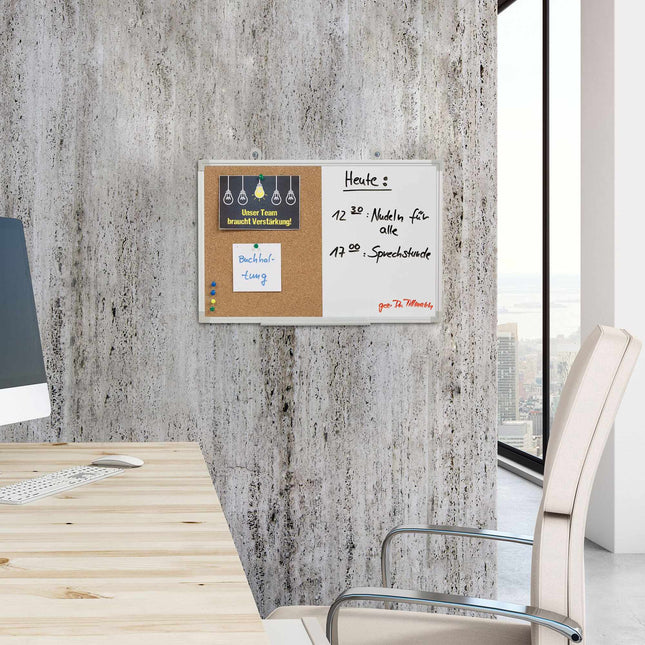 Combinaison d'un tableau d'affichage et d'un tableau magnétique