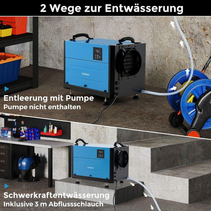 Gewerblicher Luftentfeuchter, 3 Modi, 24-Stunden-Timer, 58L/Tag Kapazität
