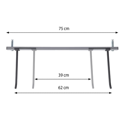 Support à tapis commercial en acier - Peut contenir 30 tapis