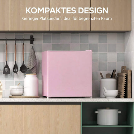 Congélateur compact 35 L avec porte réversible, rose