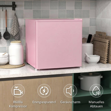Congélateur compact 35 L avec porte réversible, rose