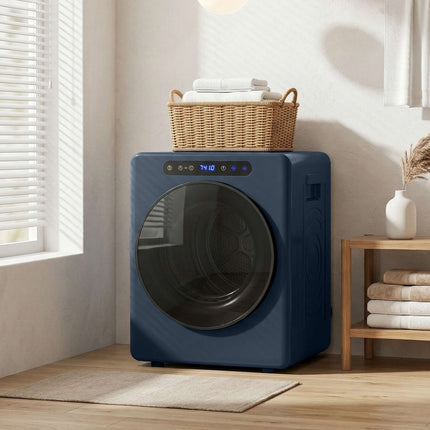 Sèche-linge compact à chargement frontal de 5 kg avec tambour en acier inoxydable, 1000 W