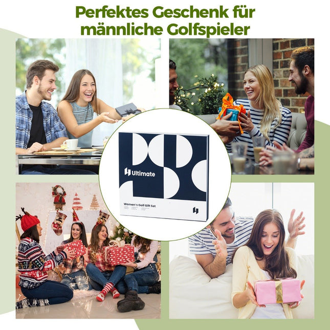 Coffret cadeau de golf complet pour femme, accessoires de golf, lot de 3 balles de golf, cadeau de golf dans une boîte cadeau