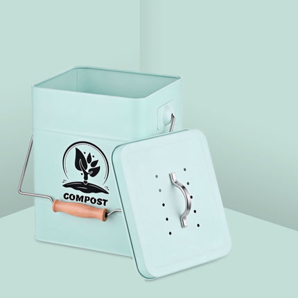 Bac à compost de cuisine 6 L avec couvercle anti-odeurs