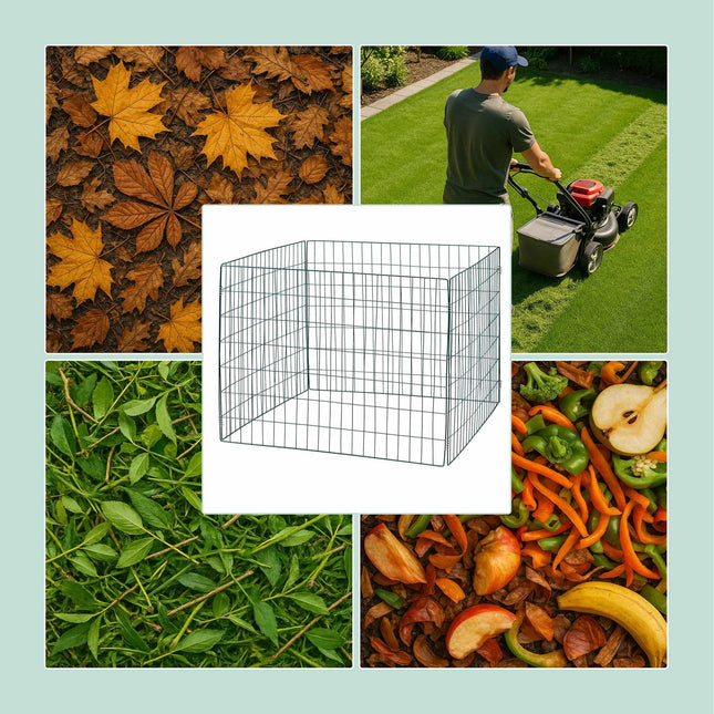 Grille à compost en métal, lot de 3