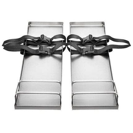 Concrete Knee Boards, 30 x 8 in Stainless Steel Pair
