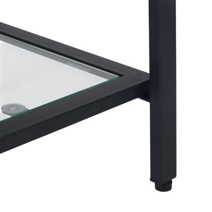 Console à 3 étagères en verre - Design moderne