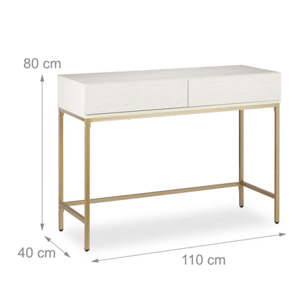 Table console avec tiroirs