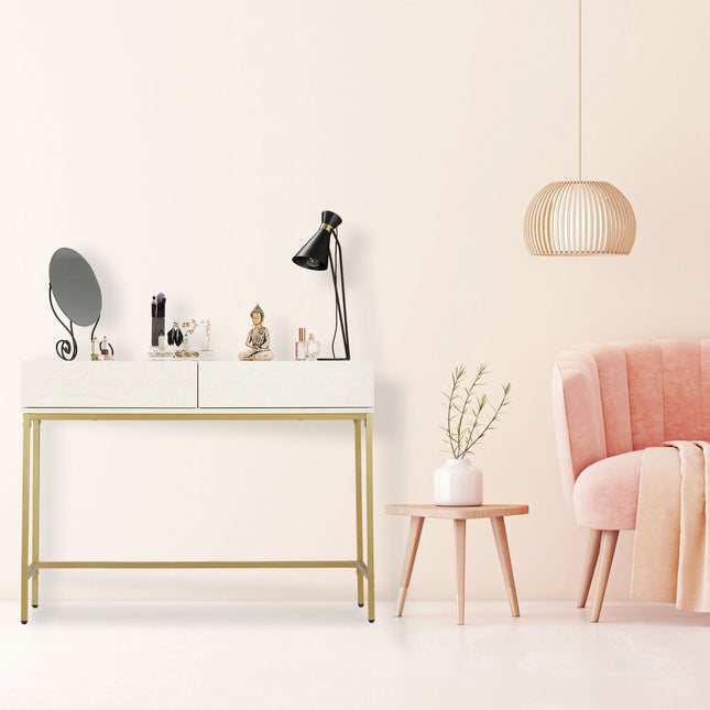 Table console avec tiroirs