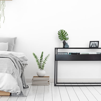 Table console avec compartiment de rangement