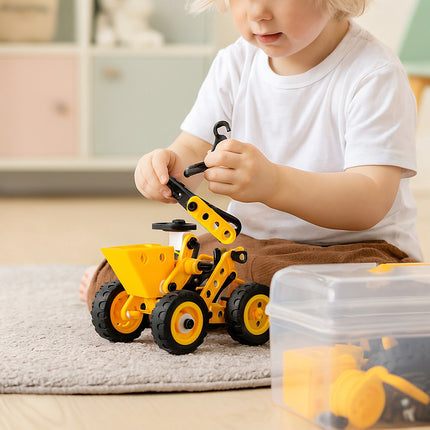 Jeu de construction en blocs, 100 pièces, véhicules, éducatif