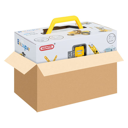 Jeu de construction en blocs, 100 pièces, véhicules, éducatif