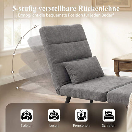 3-in-1-Schlafsessel mit verstellbarer Rückenlehne