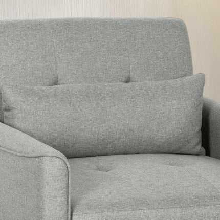 Verwandelbares 3-in-1 Sofa-Sessel-Bett, Verstellbare Rückenlehne, Grau