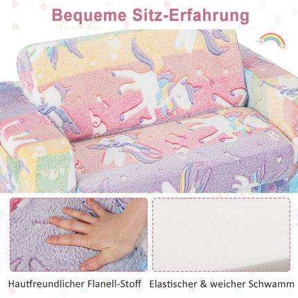Fauteuil convertible pour enfants - Brille dans le noir, velours
