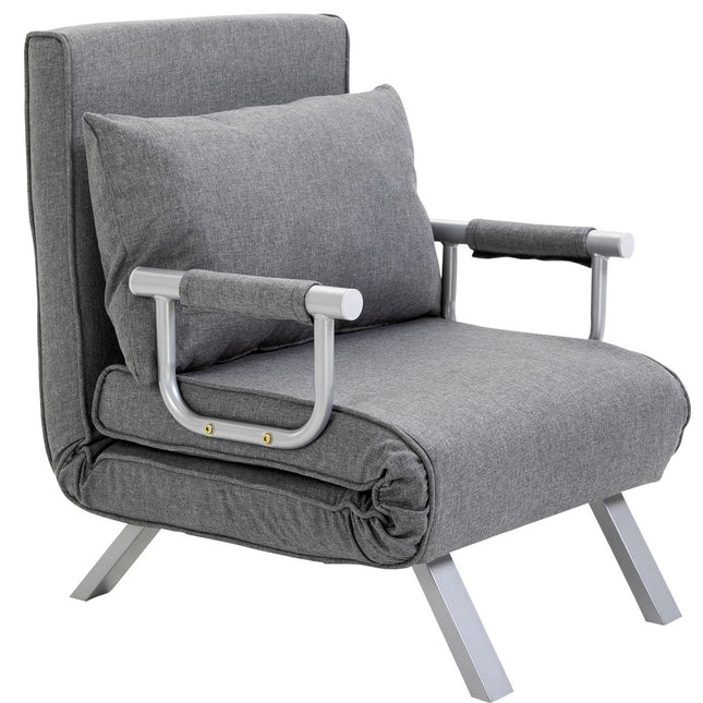 Wandelbares Schlafsofa, Grau, 65x69x80 cm