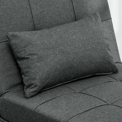 Schlafsofa mit verstellbarer Rückenlehne und Kissen