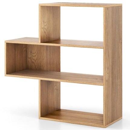Étagère convexe avec système anti-basculement, 3 étagères, 84 x 83,5 cm