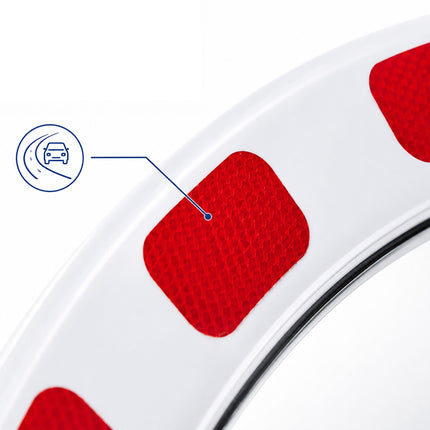 Miroir de signalisation convexe, 45 cm, incassable et résistant aux intempéries