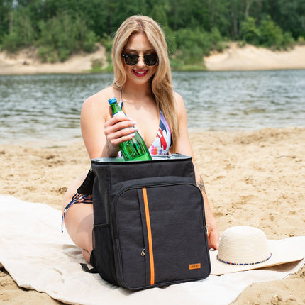 Kühlrucksack, Schwarz, 25L, Isoliert