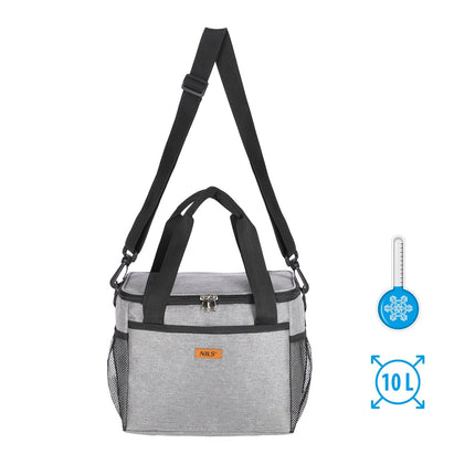 Sac isotherme, gris, capacité 10 L