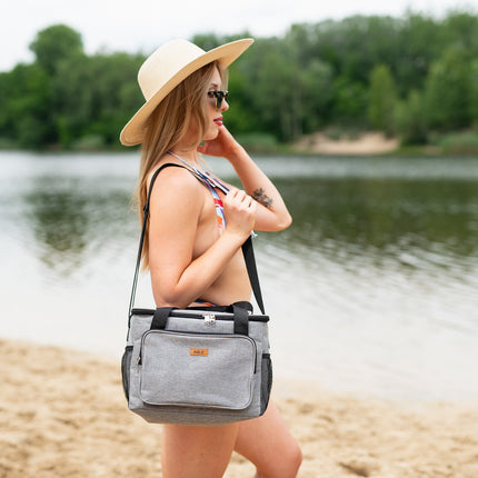 Kühltasche, Grau, 13L Fassungsvermögen