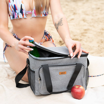 Kühltasche, Grau, 13L Fassungsvermögen