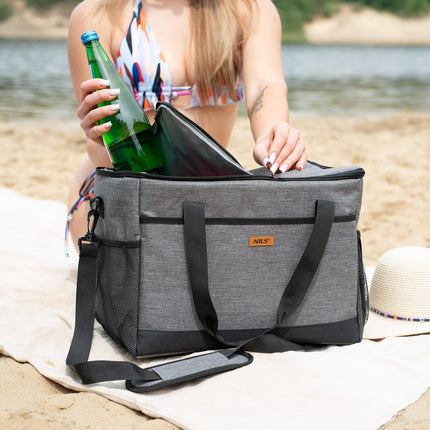 Kühltasche, Grau, 27L Fassungsvermögen