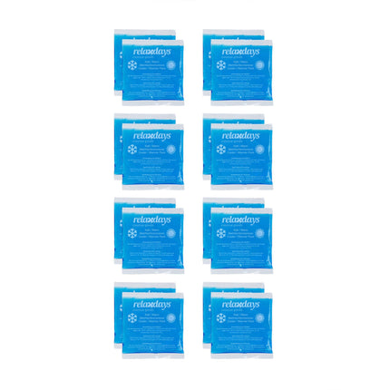 Kühllampen rechteckig 16er Set blau